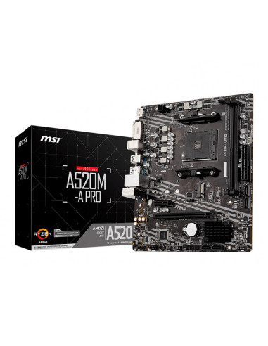MSI A520M-A Pro Micro-ATX AMD Socket AM4