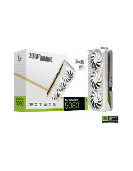 Zotac Gaming GeForce RTX 5080 Solid OC White Edition 16GB GDDR7 DLSS4