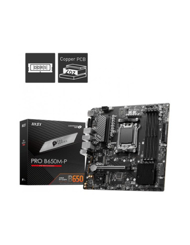 MSI Pro B650M-P Micro-ATX AMD Socket AM5