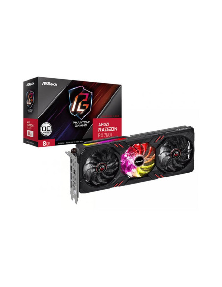 AsRock AMD Radeon Phantom Gaming RX 7600 8GB GDDR6