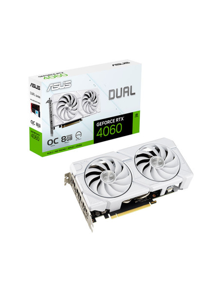 Asus Dual GeForce RTX 4060 EVO White OC Edition 8GB GDDR6 DLSS3