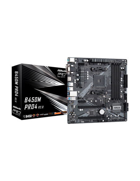 AsRock B450M Pro4 R2.0 Micro-ATX AMD Socket AM4