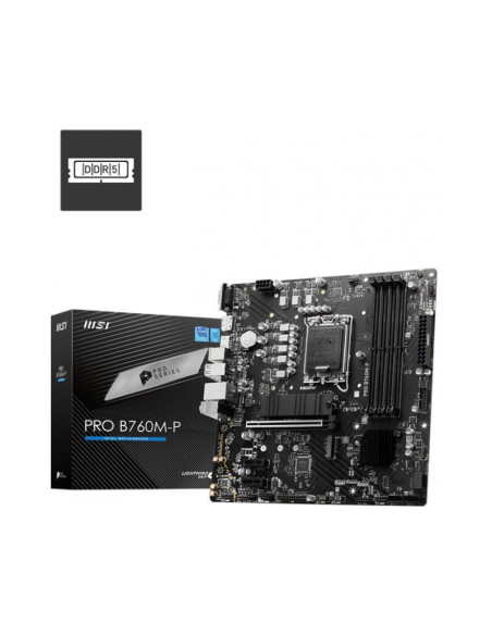 Placa Base MSI Pro B760M-P Micro-ATX Intel Socket 1700