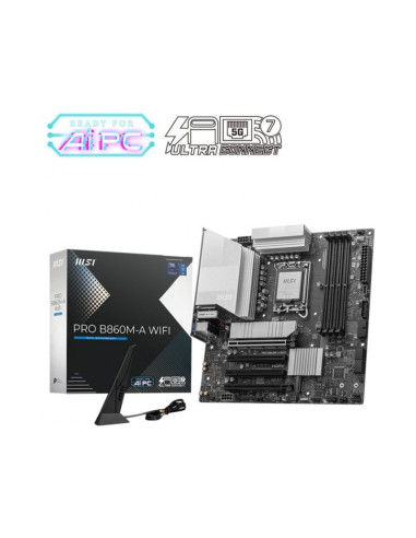 Placa Base MSI Pro B860M-A WiFi Micro-ATX Intel Socket 1851