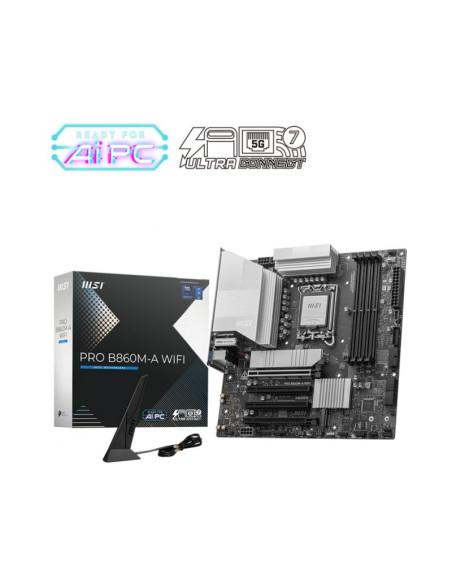 Placa Base MSI Pro B860M-A WiFi Micro-ATX Intel Socket 1851