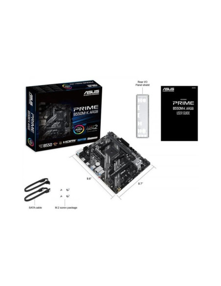 Placa Base Asus Prime B550M-K ARGB Micro-ATX AMD Socket AM4