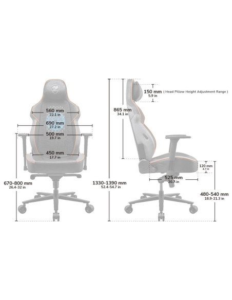 Cougar NXSYS Aero Silla Gaming