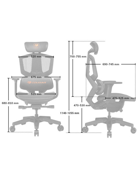 Cougar Argo One Black Silla