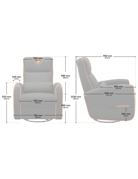 Cougar Fidom Sillón Gaming