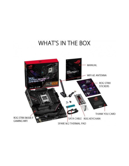 Placa Base Asus ROG Strix B650E-F Gaming WiFi ATX AMD Socket AM5