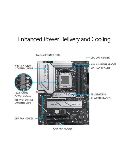 Placa Base Asus Prime X670-P WiFi ATX AMD Socket AM5