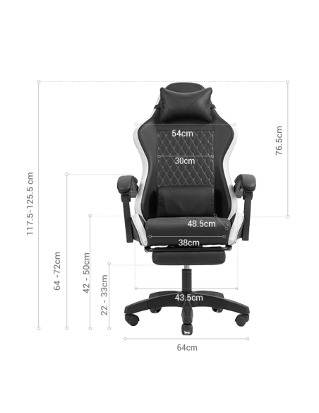 Mars Gaming MGC-X Piel Negro Azul Silla