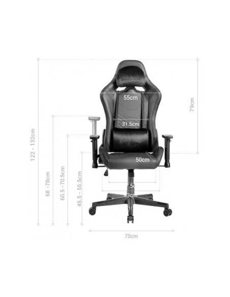 Mars Gaming MGC-PRO Negra/Rosa Silla