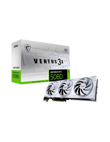 MSI GeForce RTX 5080 Ventus 3X OC White 16GB GDDR7 DLSS4