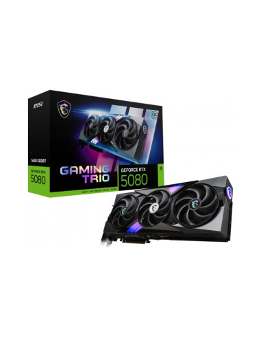 MSI GeForce RTX 5080 Gaming Trio OC 16GB GDDR7 DLSS4