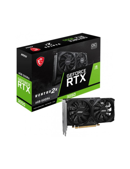 Tarjeta Gráfica MSI GeForce RTX 3050 Ventus 2X OC 6GB GDDR6