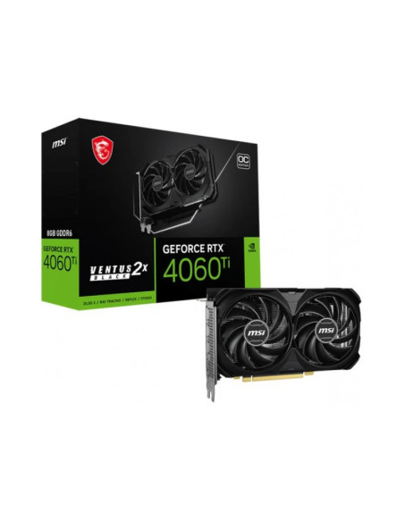 Tarjeta Gráfica MSI GeForce RTX 4060 Ti Ventus 2X E1 OC 8GB GDDR6
