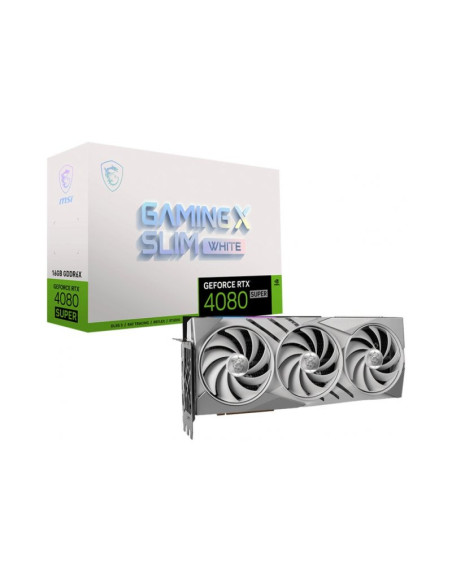 MSI GeForce RTX 4080 Super Gaming X Slim White 16GB GDDR6X DLSS3