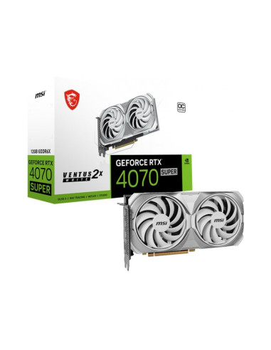 MSI GeForce RTX 4070 Super Ventus 2X White OC 12GB GDDR6X DLSS3