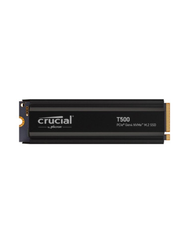 Disco Duro Crucial T500 2TB PCIe 4.0 con disipador