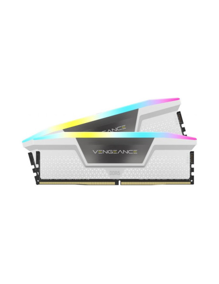 Memoria RAM Corsair Vengeance RGB 32GB (2x16GB) DDR5 6000MHz CL30 Blanca