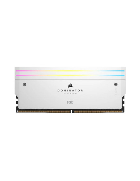 Memoria RAM Corsair Dominator Titanium RGB 64GB (2x32GB) DDR5 6600MHz CL32 Blanca