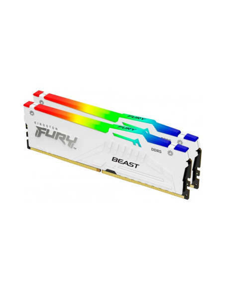 Kingston FURY Beast RGB 64GB (2x32GB) DDR5 6400MHz CL32 Blanca
