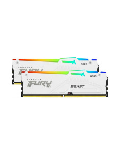 Memoria RAM Kingston FURY Beast RGB 32GB (2x16GB) DDR5 6000MHz CL36 Blanca