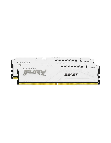 Memoria RAM Kingston Fury Beast 32GB (2x16GB) DDR5 6000MHz CL30 Blanca