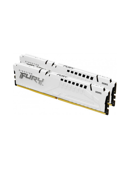 Memoria RAM Kingston Fury Beast 32GB (2x16GB) DDR5 6000MHz CL30 Blanca