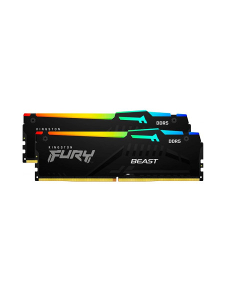 Memoria RAM Kingston FURY Beast RGB 32GB (2x16GB) DDR5 5200MHz CL40