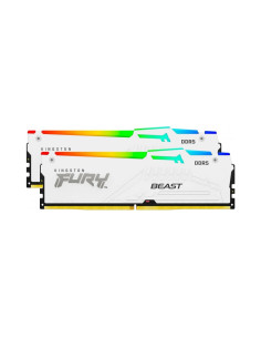 Memoria RAM Kingston FURY Beast RGB 32GB (2x16GB) DDR5 6000MHz CL30 Blanca