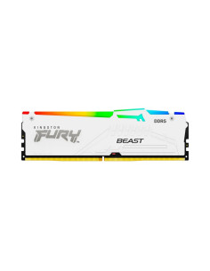 Memoria RAM Kingston FURY Beast RGB 32GB DDR5 6000MHz CL30 Blanca