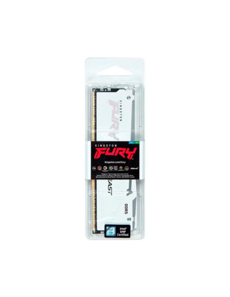 Memoria RAM Kingston FURY Beast RGB 32GB DDR5 6000MHz CL30 Blanca