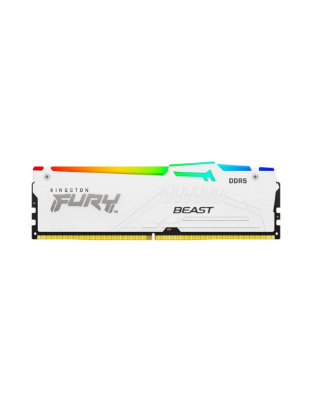 Kingston FURY Beast RGB 32GB DDR5 6000MHz CL30 Blanca