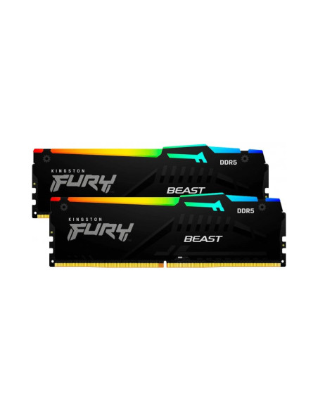 Memoria RAM Kingston FURY Beast RGB 32GB (2x16GB) DDR5 6400MHz CL32