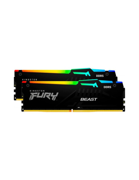 Memoria RAM Kingston FURY Beast RGB 64GB (2x32GB) DDR5 6400MHz CL32