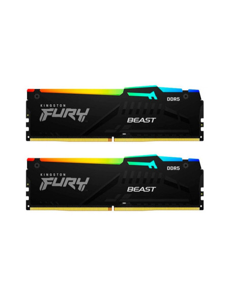 Memoria RAM Kingston FURY Beast RGB 64GB (2x32GB) DDR5 5600MHz CL40
