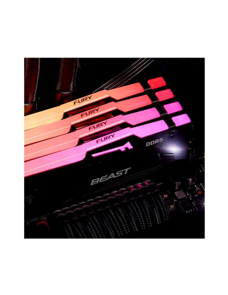 Memoria RAM Kingston FURY Beast RGB 64GB (2x32GB) DDR5 5600MHz CL40