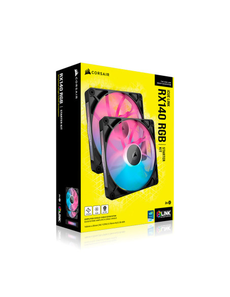 Corsair iCUE LINK RX140 RGB Starter Kit Pack de 2