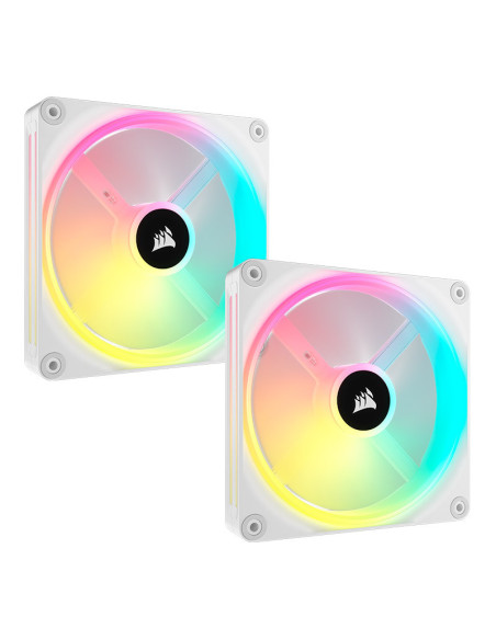 Corsair iCUE LINK QX140 RGB Blanco Starter Kit Pack de 2