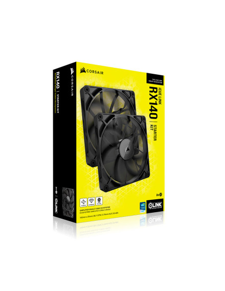 Corsair iCUE LINK RX140 Starter Kit Pack de 2
