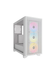 Torre de PC Corsair 3000D RGB Airflow TG Blanca