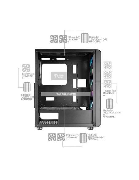 Mars Gaming MC-VAULT Blanca