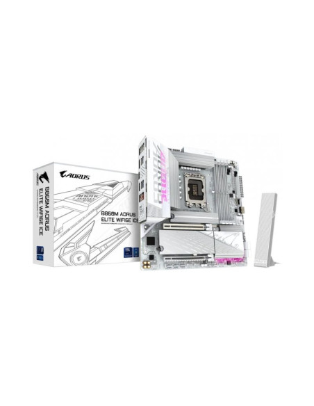 Placa Base Gigabyte B860M AORUS Elite WIFI6E ICE Micro-ATX Intel Socket 1851