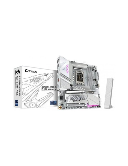 Placa Base Gigabyte Z890M AORUS Elite WIFI7 ICE Micro-ATX Intel Socket 1851